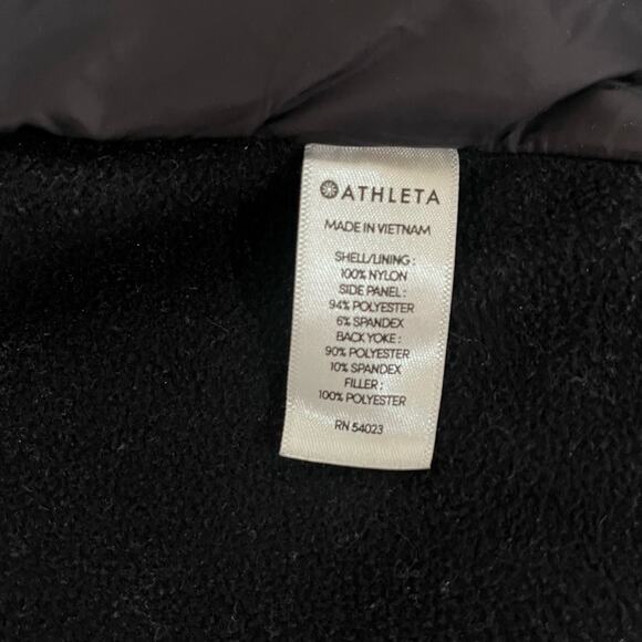 ATHLETA | Rock Ridge Primaloft Hooded Full Zip Jacket Black Small - Picture 6 of 8